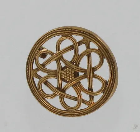Rintaneula, Kalevala Koru, pronssia, solki-1637, Ø 28mm