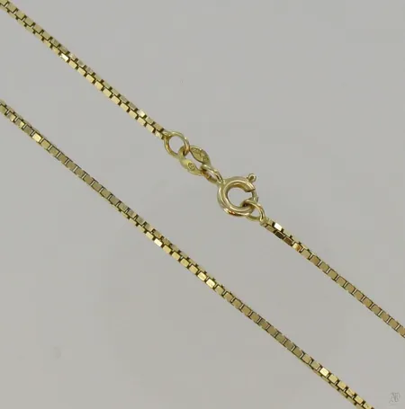 Venetsiakaulaketju, pituus 45,0cm, 585, paino 3,9g Vikt: 3,9 g