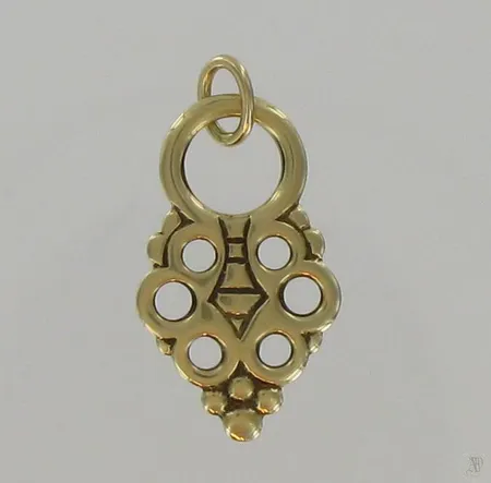 Riipus, Kalevala Koru, korkeus 22mm, 585, paino 1,5g Vikt: 1,5 g