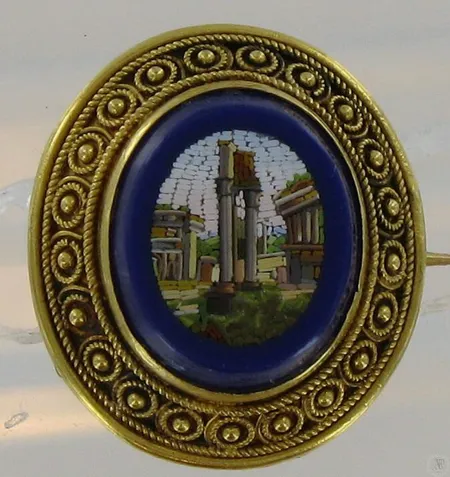 Mosaiikkirintakoru, 750br, paino 3,4g, korkeus 22mm. Vikt: 3,4 g