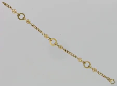 Ranneketju, pituus 19,5cm, 585, paino 7,1g Vikt: 7,1 g