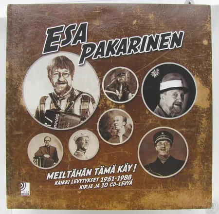 CD-levykokoelma Esa Pakarinen Meiltähän Tämä Käy! Kaikki levytykset 1951-1988, kirja ja 10 cd-levyä