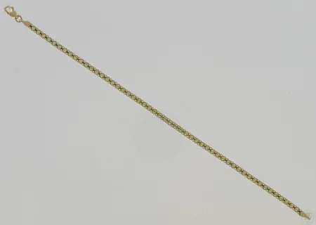 Ranneketju, pituus 20cm, käytön jälkiä, 585, paino 4,3g Vikt: 4,3 g