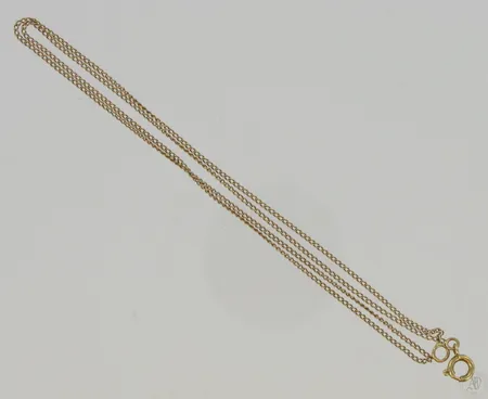 Viallinen panssarikaulaketju, pituus 45cm, 585, paino 1,5g Vikt: 1,5 g