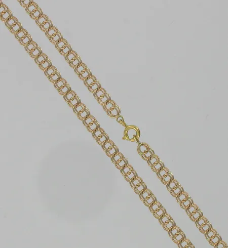 Bismarkkaulaketju, pituus 45cm, 585, paino 13,5g Vikt: 13,5 g