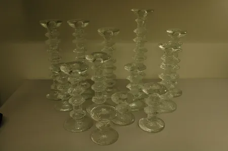13 kynttilänjalkaa iittala festivo pituus 8-31cm