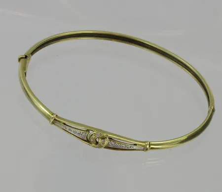 Kivirannerengas, Ø n.55mm, käytön jälkiä, 585br, paino 7,0g Vikt: 7   g
