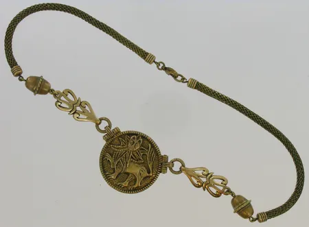 Kaulakoru Kalevala Koru, Aurinkoleijona, pituus 46cm, pronssia