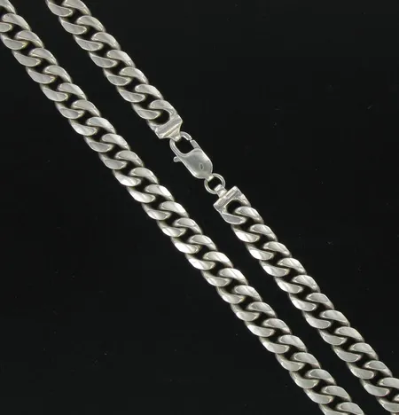 Panssarikaulaketju, pituus 51cm, 925, paino 81,8 Vikt: 81,8 g