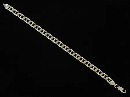 Panssariranneketju, pituus 215mm, 925, paino 16,9g, lukko viallinen Vikt: 16,9 g