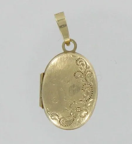 Viallinen medaljonki, viallinen, 585br, paino 1,0g Vikt: 1   g
