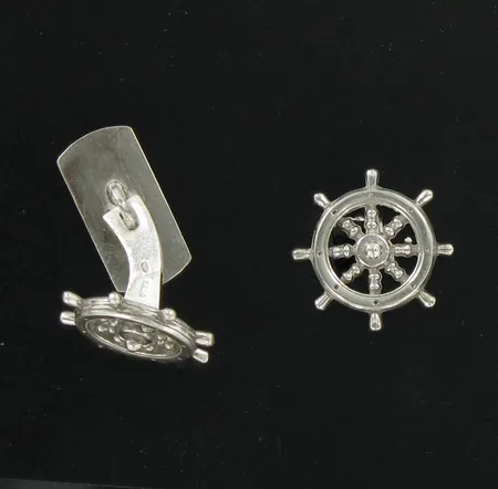 Kalvosinnapit, Ø 16mm, 925, paino 9,0g Vikt: 9   g