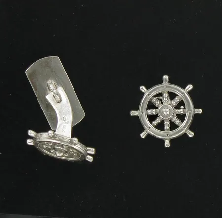 Kalvosinnapit, Ø 16mm, 925, paino 8,9g Vikt: 8,9 g