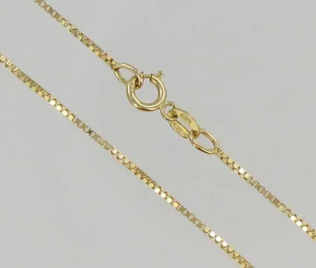 Venetsiakaulaketju, pituus 42,0cm, 585, paino 1,6g Vikt: 1,6 g