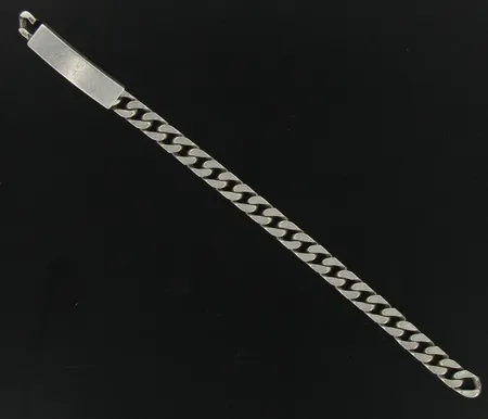 Panssariranneketju laatalla, pituus 20,0cm, kaiverrettu, 800, paino 37,5g Vikt: 37,5 g