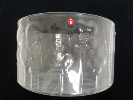 Kirkas kulho, Ø.190mm, Iittala Finland Flora, design Oiva Toikka, omassa laatikossa