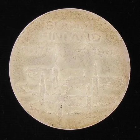 Juhlaraha, Suomi Finland 1917-1967, nimellisarvo 10mk, 900, paino 24,0g Vikt: 24   g