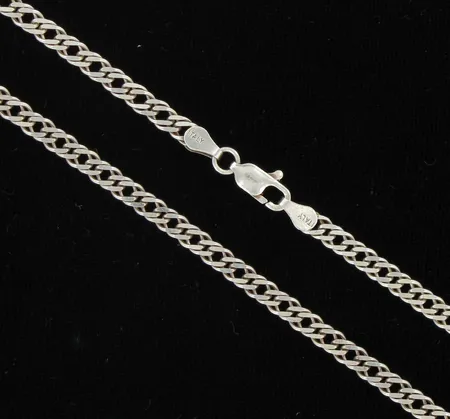 Panssarikaulaketju, pituus 60cm, 925, paino 13,2g Vikt: 13,2 g