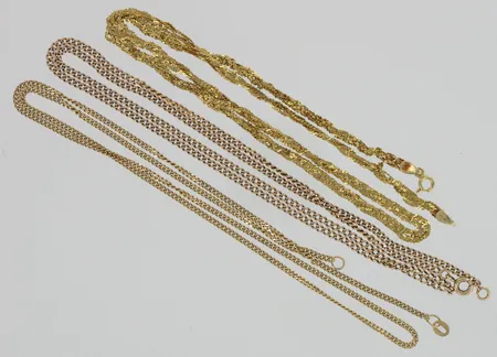 Viallisia kaulakoruja, 585, paino 18,5g Vikt: 18,5 g