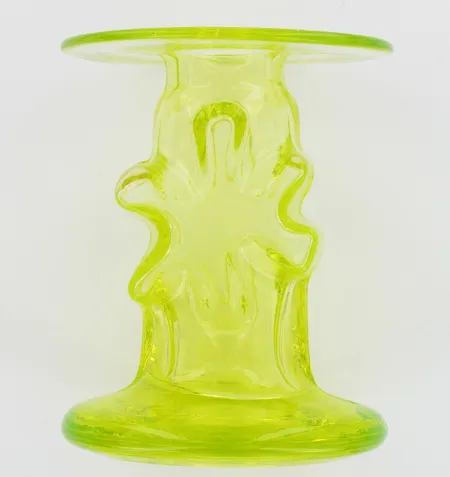 Lasimaljakko, Riihimäen lasi Oy, Kasper, design Erkkitapio Siiroinen, korkeus 125mm