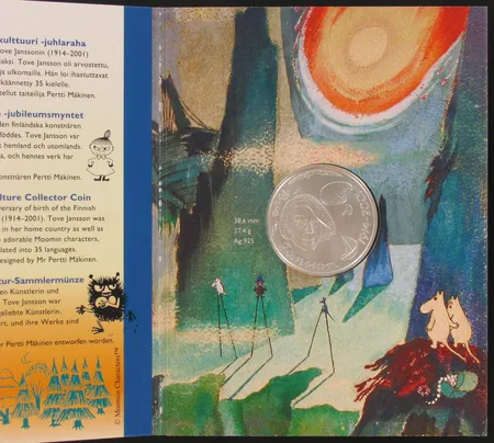 Juhlaraha Tove Jansson, 10e, vuodelta 2004, 925, paino 27,4g Vikt: 27,4 g