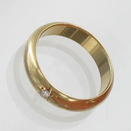 Timanttisormus, 1xn.0.04ct, koko 17½, 585, paino 4,8g Vikt: 4,8 g
