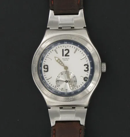 Miesten rannekello Swatch Irony, kellotaulu Ø 40mm, lasissa naarmuja