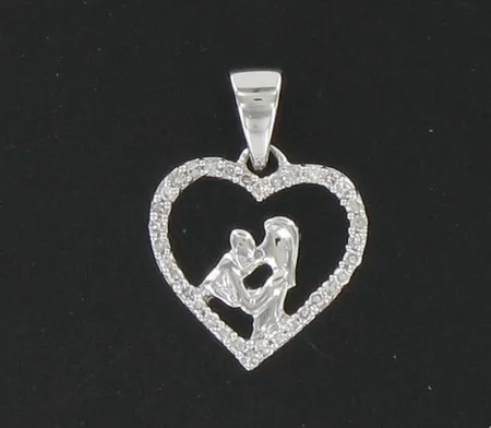 Timanttiriipus 34xn.0.005ct, valkokulta, korkeus 12mm, 585, paino 0,7g Vikt: 0,7 g