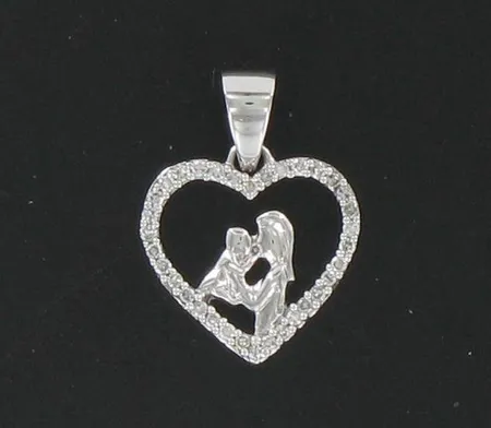 Timanttiriipus 34xn.0.005ct, valkokulta, korkeus 12mm, 585, paino 0,9g Vikt: 0,9 g