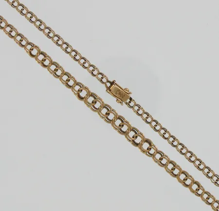 Bismarkkaulaketju, pituus 42cm, 585, paino 8,5g Vikt: 8,5 g