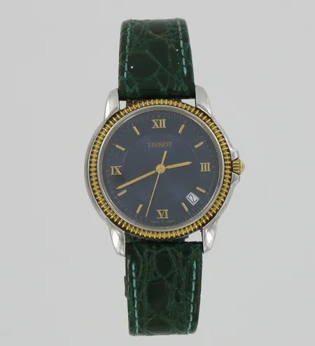 Miesten teräsrannekello Tissot, quartz, Ø 40mm, paristo loppu