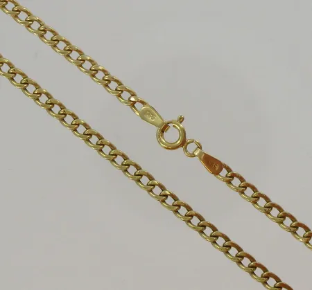 Panssarikaulaketju, ontto, pituus 50cm, 585, paino 3,9g Vikt: 3,9 g