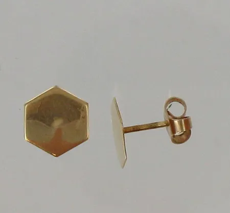 Vialliset korvakorut, 585, paino 0,6g Vikt: 0,6 g