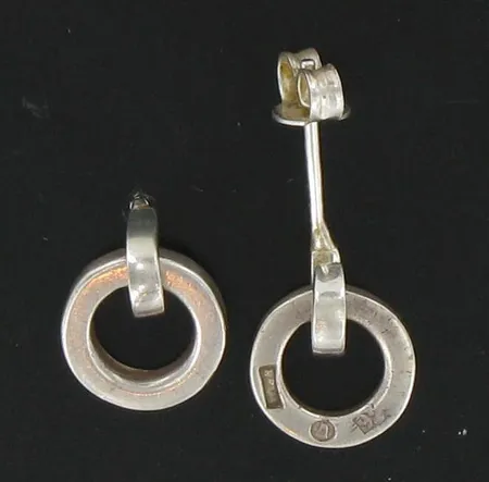 Korvakorut, Efva Attling, 925, paino 2,6g Vikt: 2,6 g