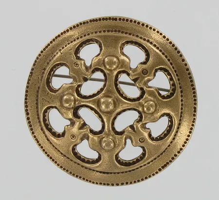 Rintamerkki Kalevala Koru, solki-181, Ø 43mm, pronssia
