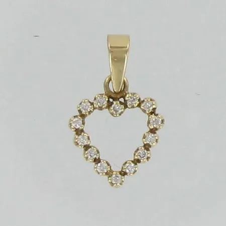 Timanttiriipus 14xn.0.005ct, korkeus 10mm, 585br, paino 0,8g Vikt: 0,8 g