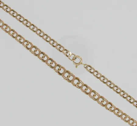 Bismarkkaulaketju, pituus 44cm, 585, paino 11,4g Vikt: 11,4 g