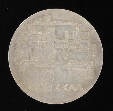 Juhlaraha Suomi Finland 1917-1967, nimellisarvo 10mk, 900, paino 24,0g Vikt: 24   g