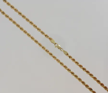 Cordellkaulaketju, pituus 50,0cm, 585, paino 8,9g Vikt: 8,9 g