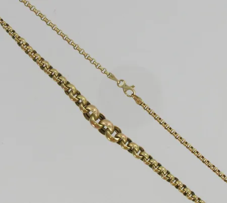 Papukaulaketju, pituus 50,0cm, 585, paino 8,8g Vikt: 8,8 g