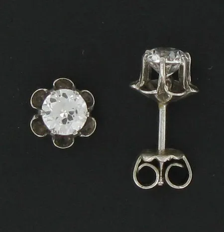 Kivikorvanapit, Ø 7mm, 925br, paino 1,3g Vikt: 1,3 g