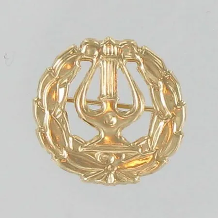 Ylioppilaslyyra, Ø 16,3mm, 585, paino 0,7g Vikt: 0,7 g