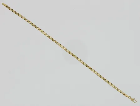 Papuranneketju, käytön jälkiä, pituus 190mm, 585, paino 2,3g Vikt: 2,3 g