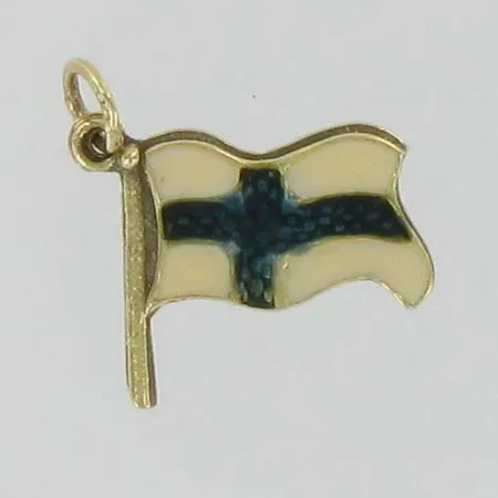 Riipus emaloinnilla, korkeus 13mm, 585br, paino 1,2g Vikt: 1,2 g
