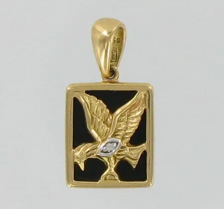 Kiviriipus timantilla 1xn.0.005ct, korkeus 12mm, 750br, paino 3,3g Vikt: 3,3 g