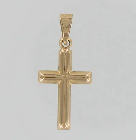 Ristiriipus, kaiverrettu, korkeus 20mm, 585, paino 0,6g Vikt: 0,6 g