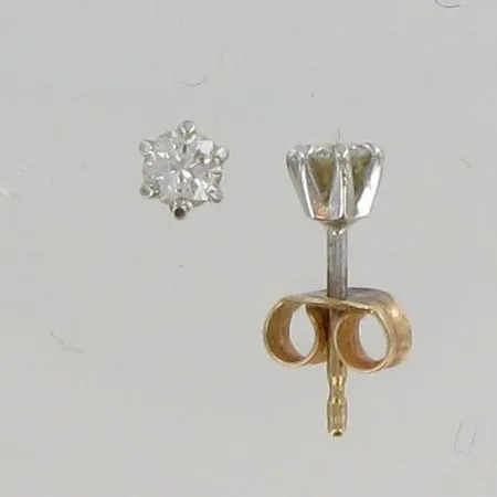 Timanttikorvakorut 2xn.0.15ct, 585, paino 0,9 Vikt: 0,9 g