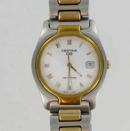 Miesten teräs rannekello Certina Ds 100meters, quartz, Ø 34mm, hihnan pituus n.20,0cm