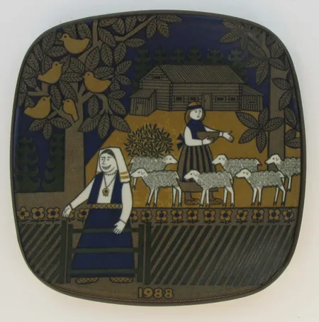 Vuosilautanen, Arabia, 1988 design R. Uosikkinen, Ainoastaan nouto myymälästä!