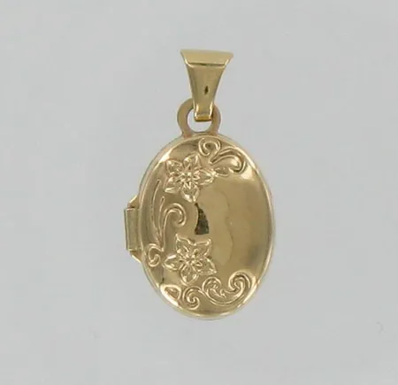 Medaljonki, korkeus 20mm, 585, paino 0,8g Vikt: 0,8 g